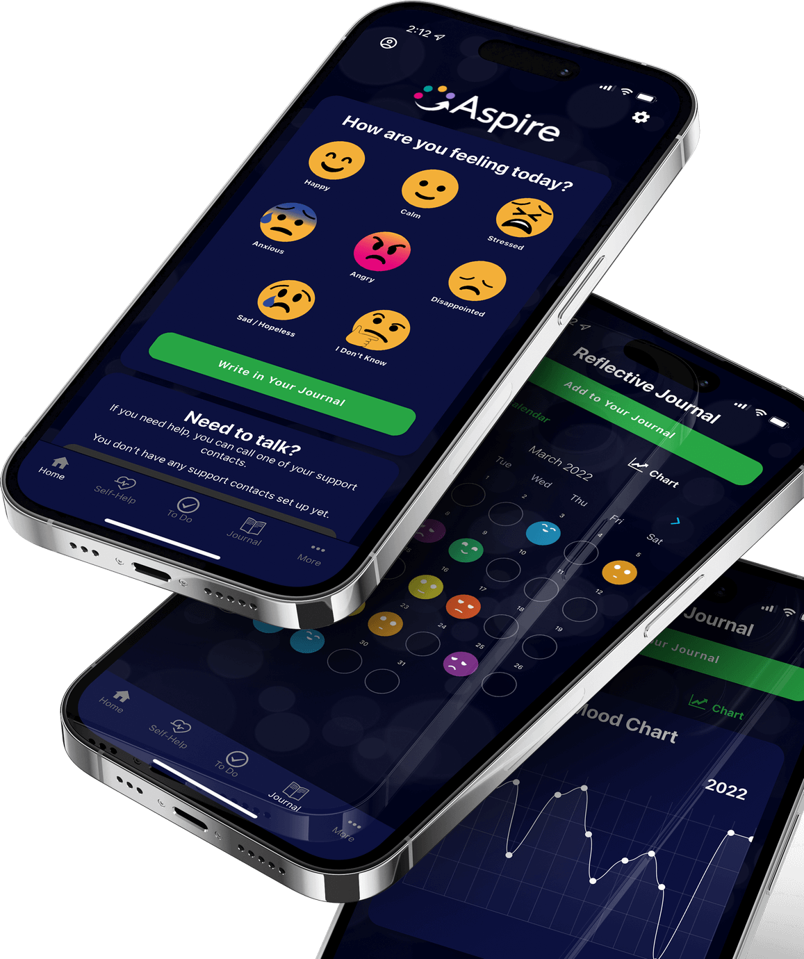 Mobile phone with app displayed